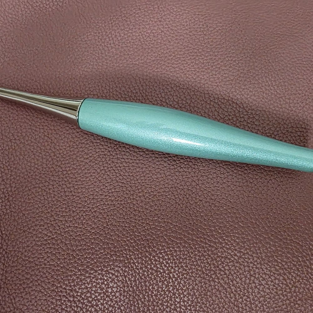 Turquoise and Silver Crochet Hook